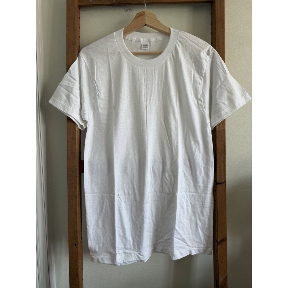 Lot of 8 Vintage Jockey Blank T Shirts NOS Deadstock USA Made White Medium M